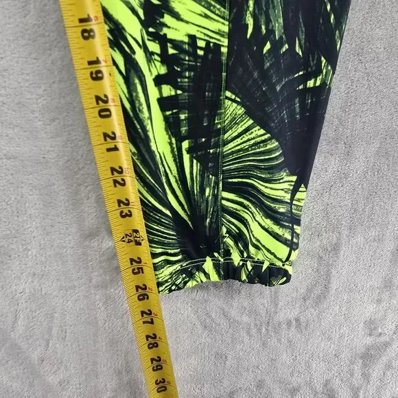 RHONE Athletic Joggers Pants Womens Size Medium Green Palm Leaf Print - Picture 6 of 8